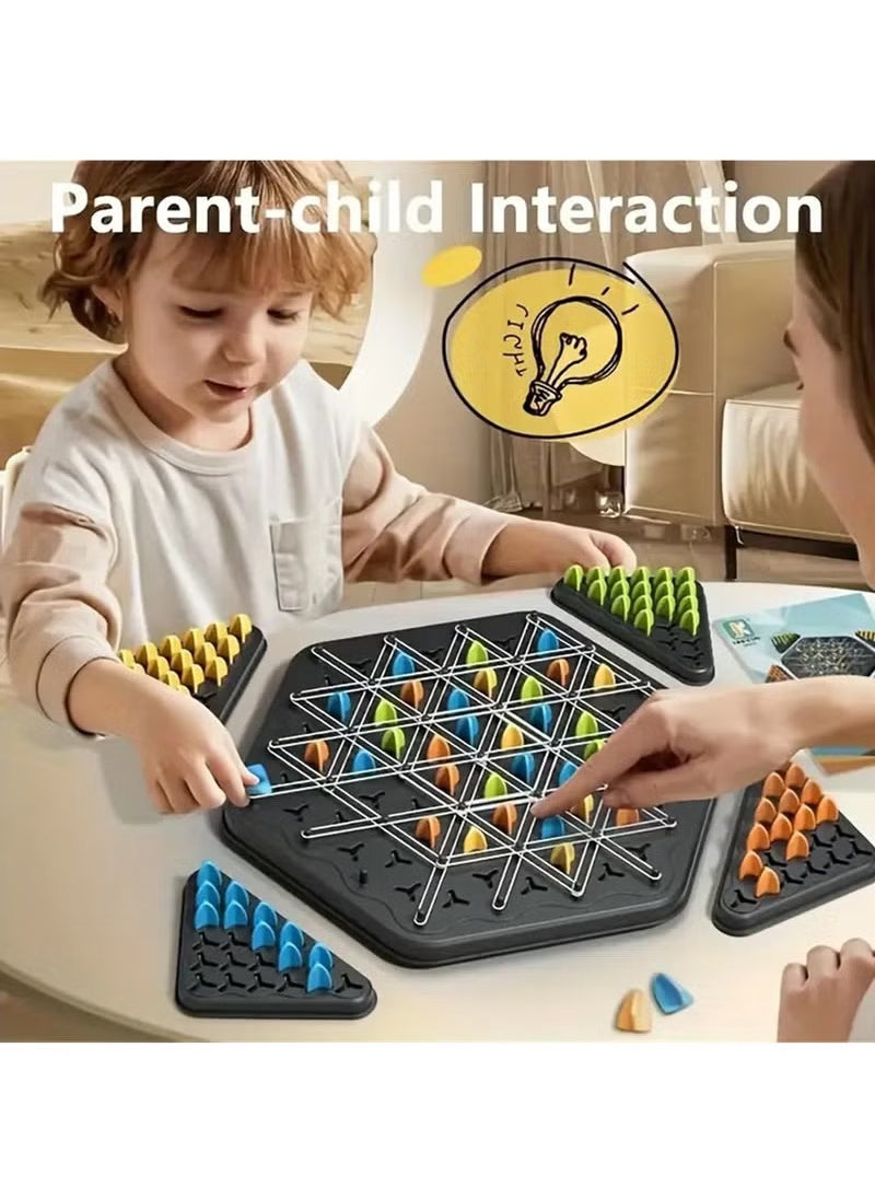 YelaJoy Triangle Strategy Game - Family Entertainment Board Activity for All Stages, Durable ABS Material, Ideal for Travel & Parent-Youngsters Interaction  - Image 3