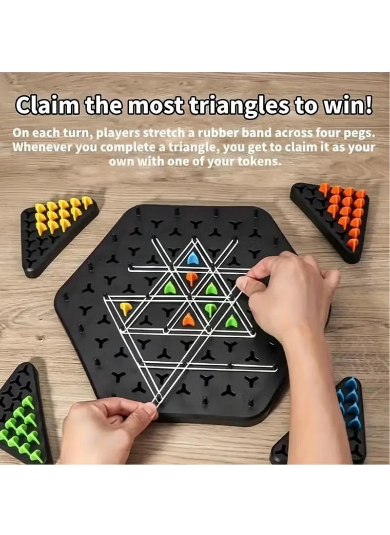 YelaJoy Triangle Strategy Game - Family Entertainment Board Activity for All Stages, Durable ABS Material, Ideal for Travel & Parent-Youngsters Interaction  - Image 4