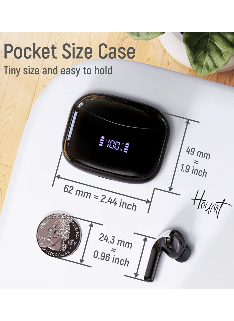 Houmt - Wireless Earbuds X15 50H Playback Bluetooth Headphones with Wireless Charging Case Waterproof Ear Buds in Ear Earphones with Microphone for Android iOS Gaming Computer Laptop TV Sport - Image 1