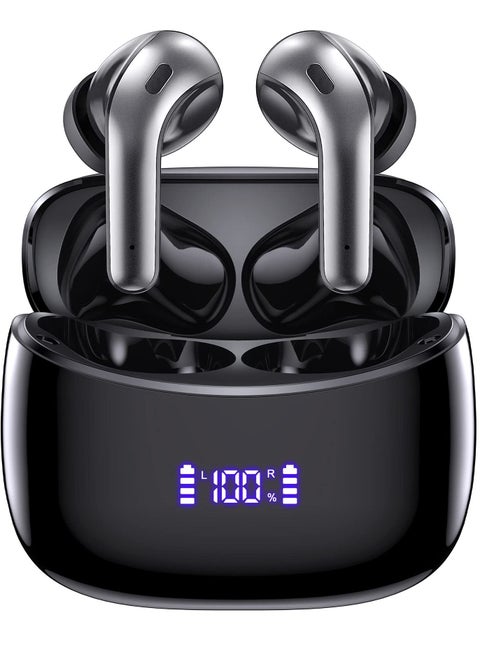 Wireless Earbuds X15 50H Playback Bluetooth Headphones with Wireless Charging Case Waterproof Ear Buds in Ear Earphones with Microphone for Android iOS Gaming Computer Laptop TV Sport