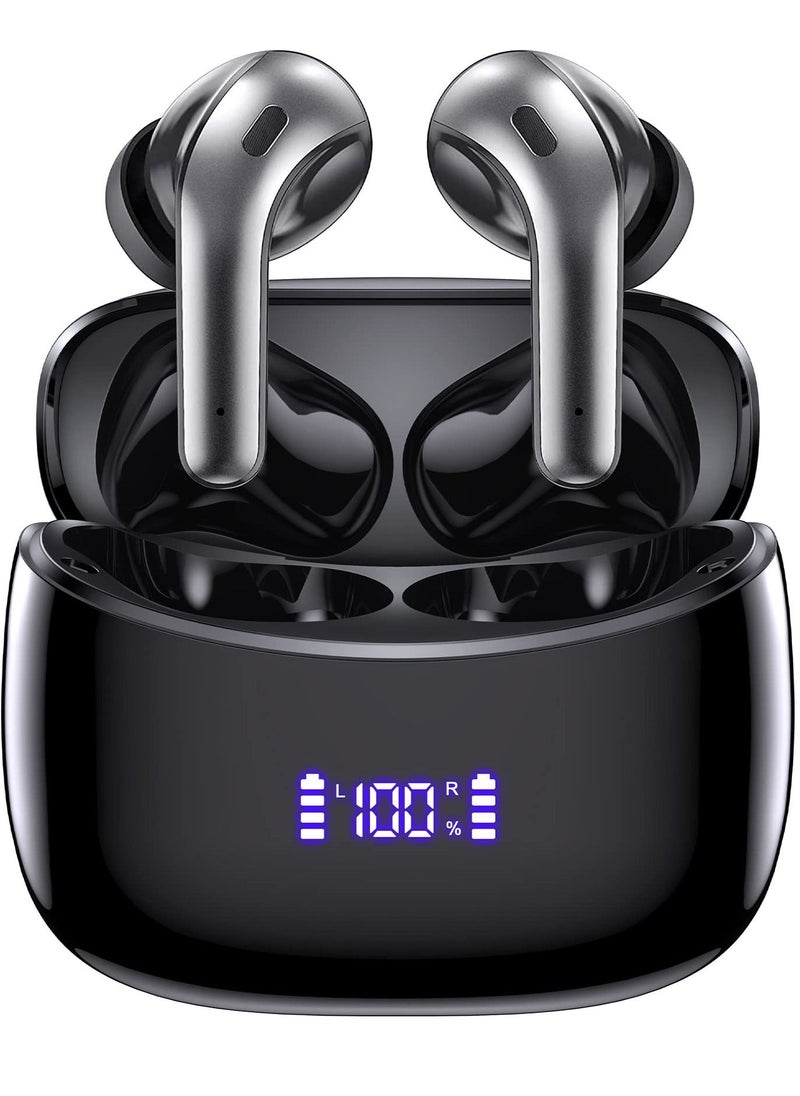 Houmt - Wireless Earbuds X15 50H Playback Bluetooth Headphones with Wireless Charging Case Waterproof Ear Buds in Ear Earphones with Microphone for Android iOS Gaming Computer Laptop TV Sport - Image 1
