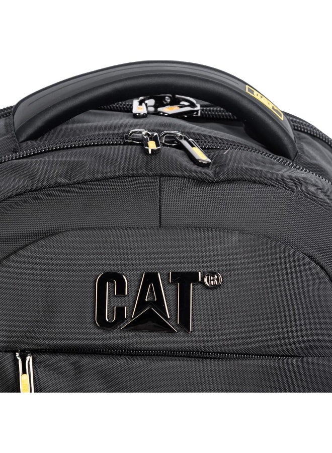 كات حقيبة ظهر CAT KH2282 بريميوم للابتوب 15.6 بوصة مزودة بمنفذ USB وAUX مع غطاء مطر وحماية Full Bubble Safety و4 جيوب رئيسية مقاومة للماء - أسود - Image 4