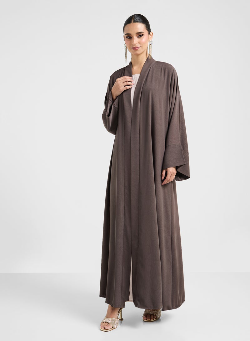 hayas closet V-Neck Flared Sleeve Abaya - Image 5