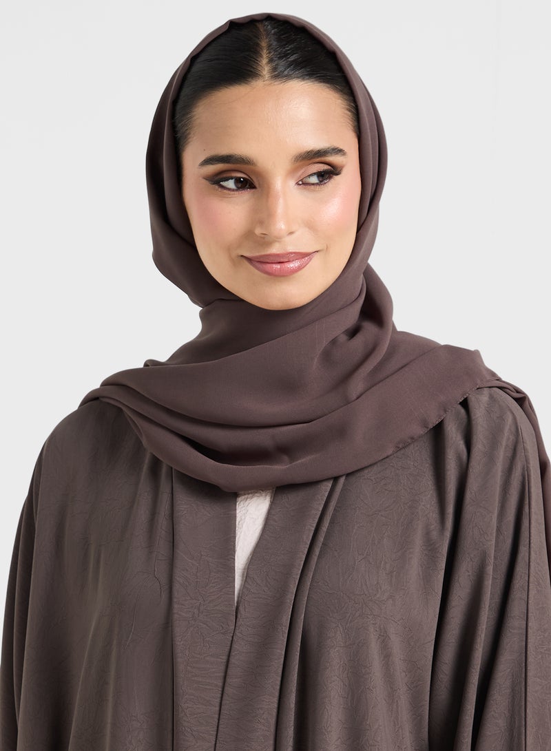 hayas closet V-Neck Flared Sleeve Abaya - Image 4