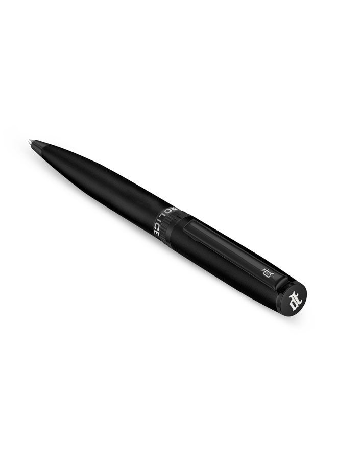 POLICE Vivaldi Matte Black Twist Ballpoint Pen for Men, Blue Ink - Image 2