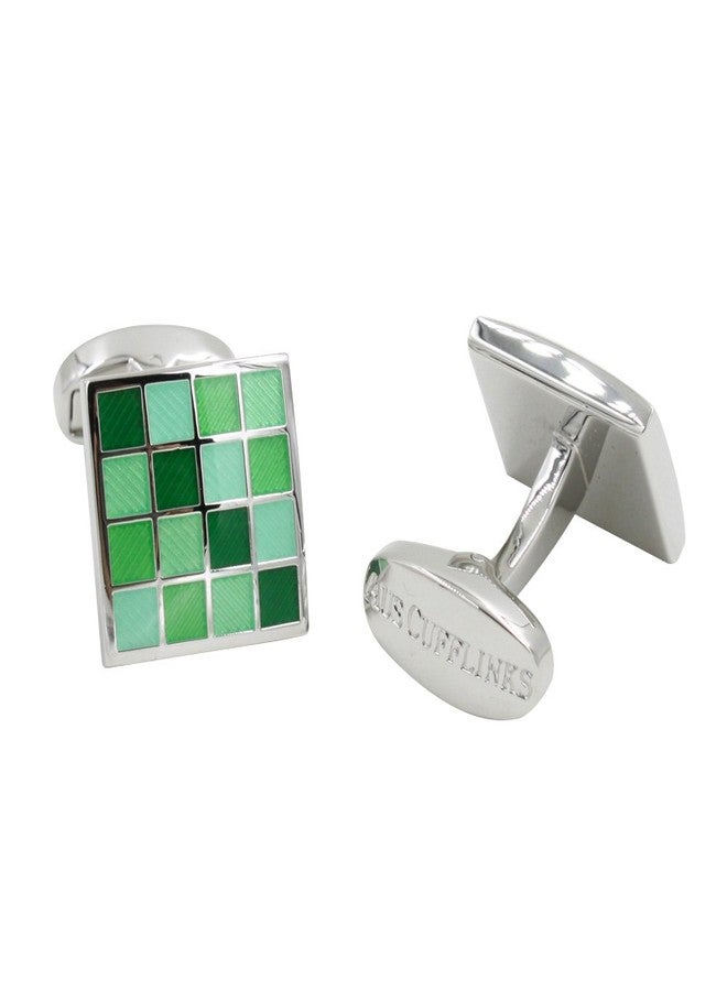AUSCUFFLINKS Jade Coral Green Cufflinks | 35th Wedding Anniversary Present | Husband Pressie for Men | Marriage Ceremony Cuff Links - Image 3