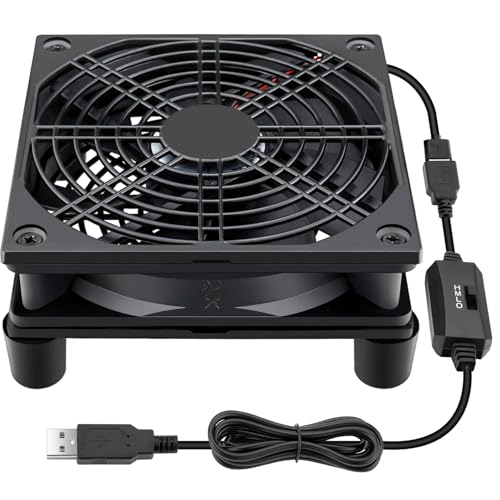 Wathai Cooling Case Fan for Receiver DVR Xbox TV Box Router 120mm x 25mm 5V USB Power - Image 1