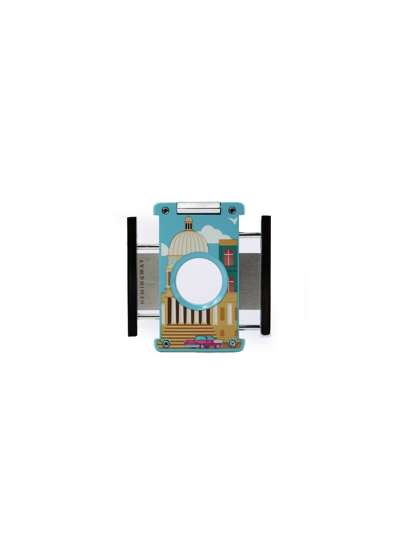 Hemingway Cigar Cutter, Stainless Steel, V-Cut & Round Cutter with Punch, Metallic Color, - Image 4
