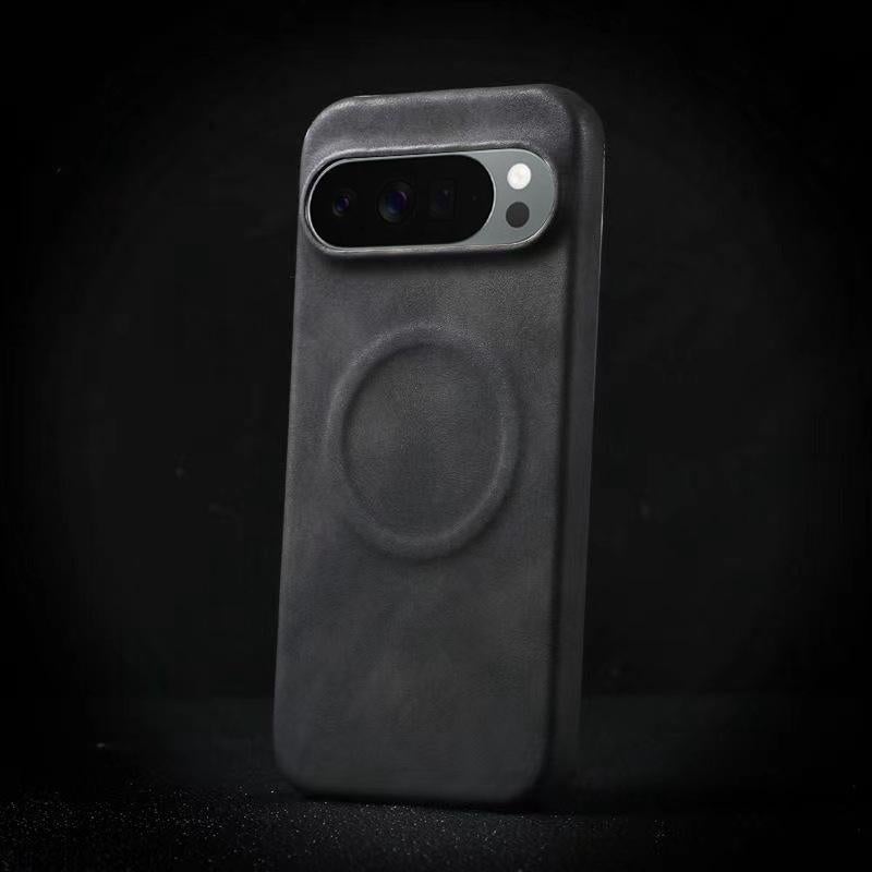 erorex For Google Pixel 10 / Pixel 10 Pro  Feel Sheepskin MagSafe Magnetic Phone Case(Black) - Image 1