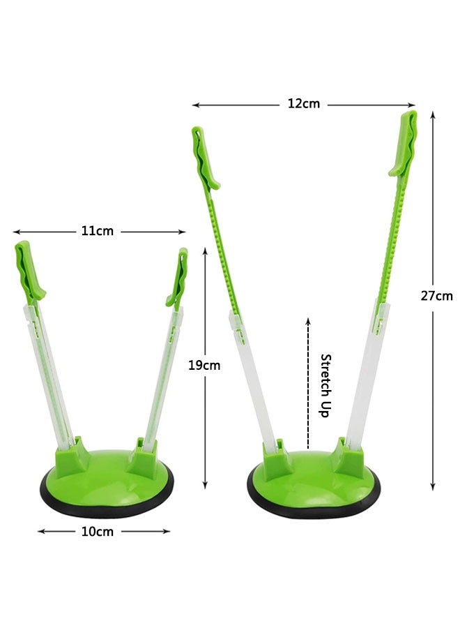 وهاواي Baggy Rack Stands, Sandwich Bag Racks Holder, Food Storage Bags Clip, For Food Prep Bag/plastic Freezer Bag/Ziploc Bag Hands Free Bag Holder Stand 4pcs  - Image 2