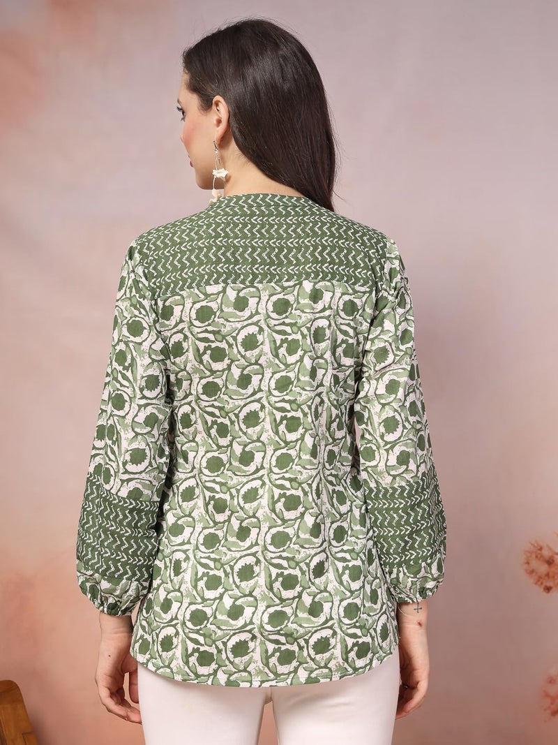 Stylum Women's Floral Printed Cotton Top - Image 2