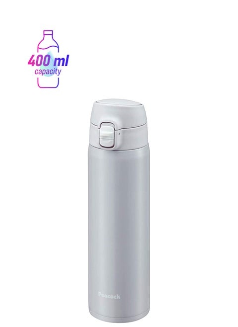 Onetouch Vacuum Water Bottle Sports Bottle With Stainless Steel Insulated Leak Proof Water Bottle Akm40 400ml Grey