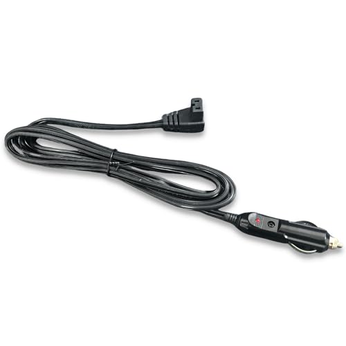 AooDen DC Power Cord Cable 11.5 ft Length 12V/24V for Car Refrigerator Car Fridge Freezer Compatible with Most Brands (Black) - Image 1