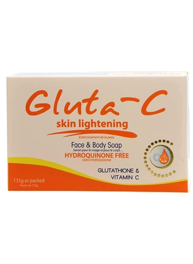 GLUTA C Skin Lightening Face And Body Soap 135grams 