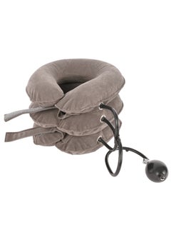 Generic Inflatable flocked neck brace corrector neck support protection home car neck protection  - Image 1