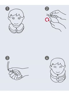 Generic Inflatable flocked neck brace corrector neck support protection home car neck protection  - Image 2