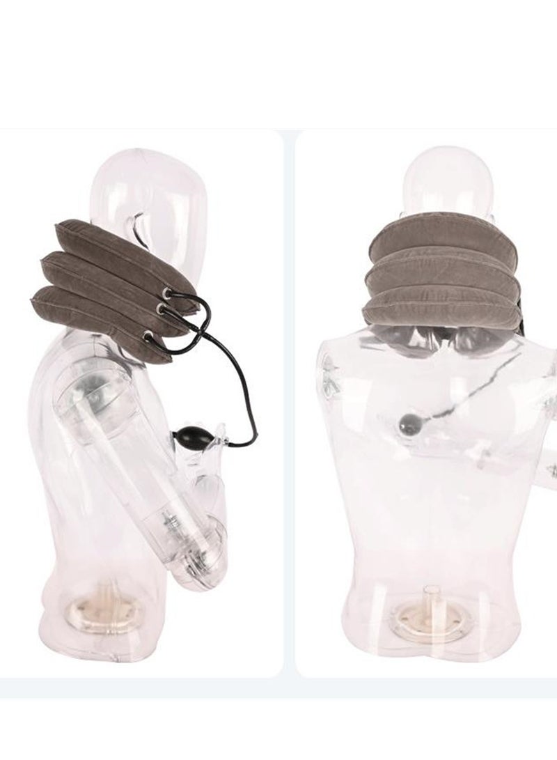 Generic Inflatable flocked neck brace corrector neck support protection home car neck protection - Image 3