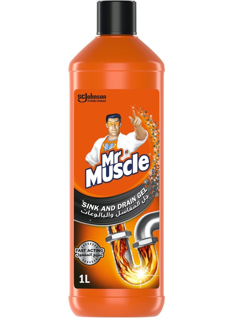 Mr Muscle Mr. Muscle Sink And Drain Gel 1Litre - Image 1