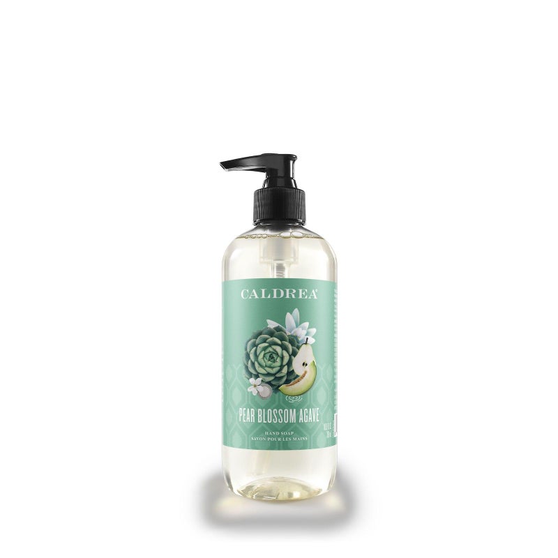 Caldrea Hand Wash Soap, Aloe Vera Gel, Olive Oil and Essential Oils to Cleanse and Condition, Pear Blossom Agave Scent, 10.8 oz (Packaging May Vary) - Image 1