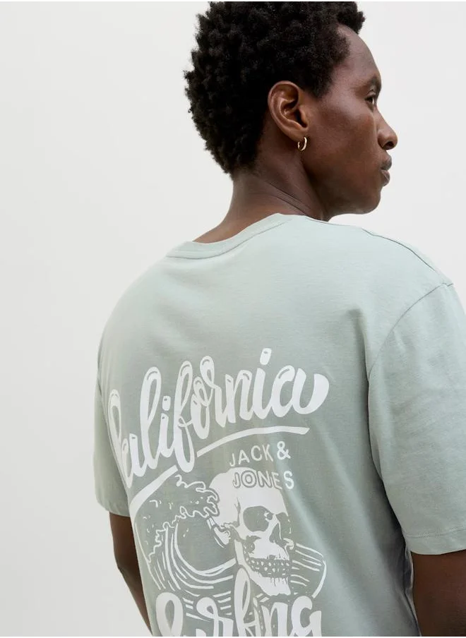 جاك اند جونز Jack & Jones Graphic Print Short Sleeve T-Shirt