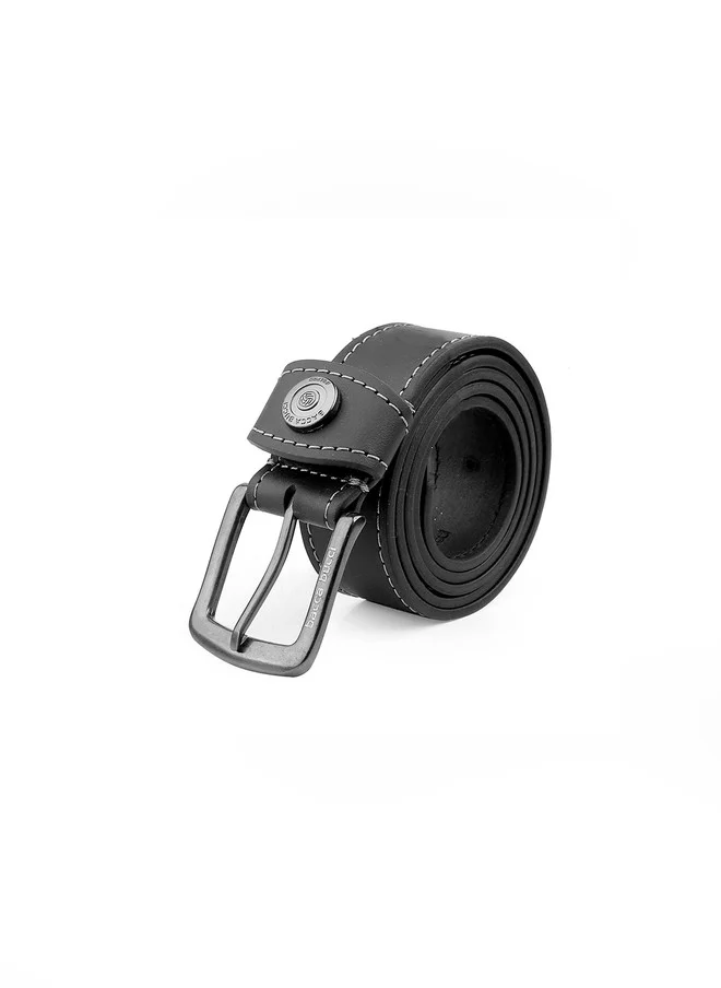 Bacca Bucci  Men's Handcrafted Black Leather Belt with Tang Closure for Men | Best Price UAE