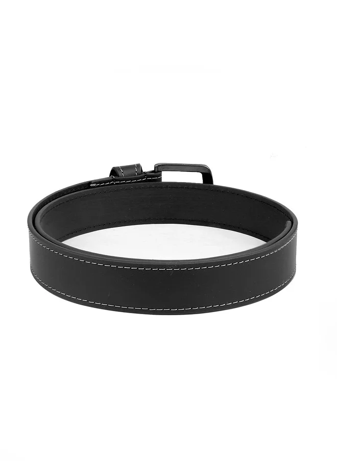 Bacca Bucci  Men's Handcrafted Black Leather Belt with Tang Closure for Men | Best Price UAE