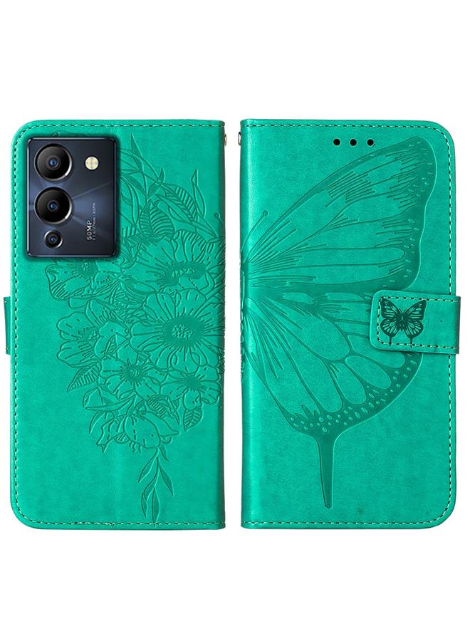 S-TOP Case For Infinix Note 12 G96 Embossed Butterfly Flip Leather Phone Case - Image 2