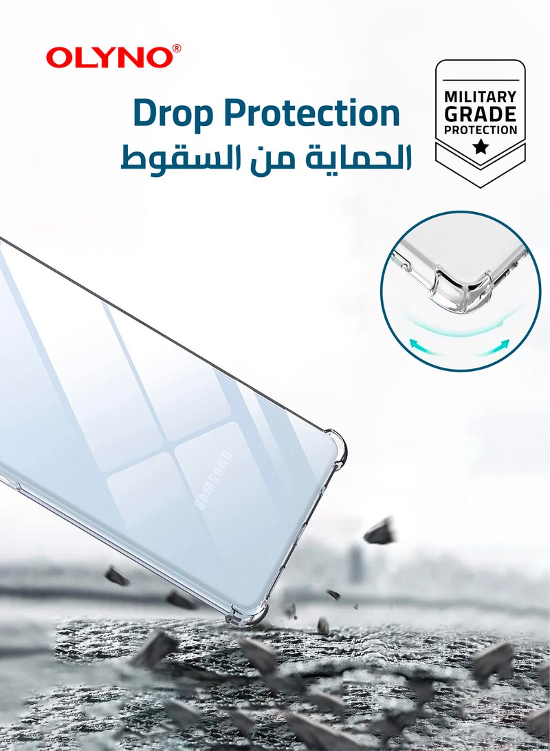 أولينو غطاء خلفي شفاف من بريستين مع حماية من السقوط لسامسونج ايه 72 5 جي - Image 3