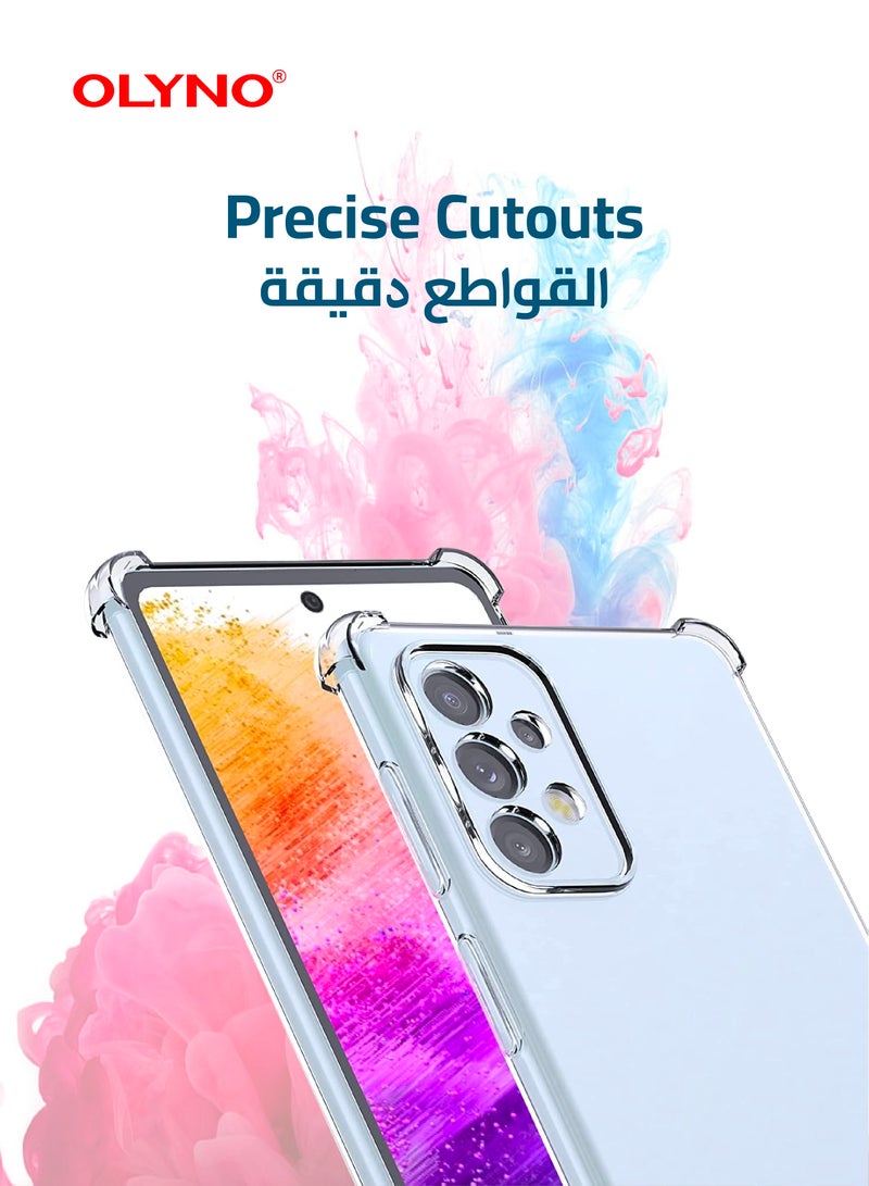 أولينو غطاء خلفي شفاف من بريستين مع حماية من السقوط لسامسونج ايه 72 5 جي - Image 4