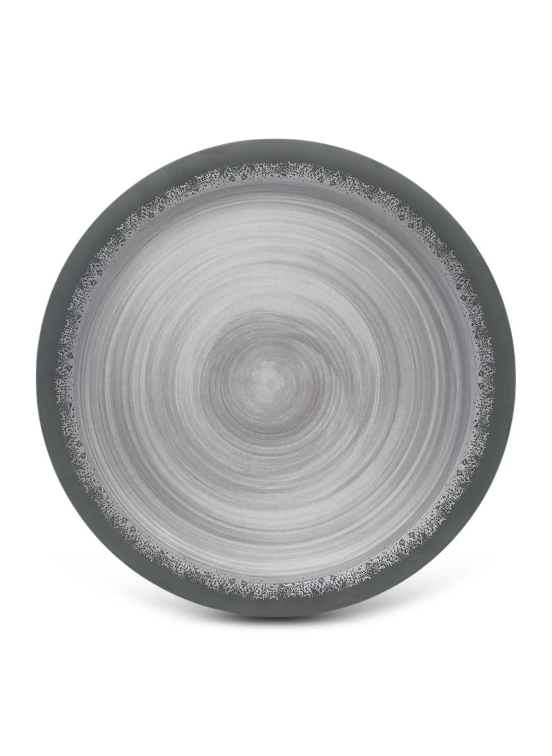 Superware SUPERWARE | Food Grade Melamine | Dinner Set - Circular Black-Matt (24 pcs.) | Dinnerware, Tableware, Stain Free, Glazed Finish  - Image 3