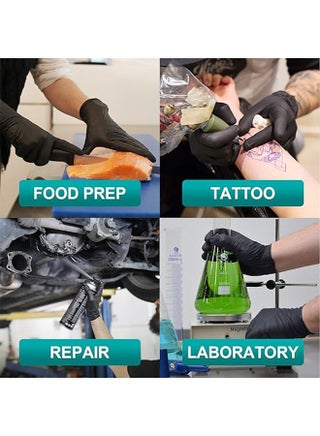 Disposable Gloves M, Food Safe，Latex-Free and Powder-Free Clear Vinyl Gloves for Cooking, Food Prep, Household Cleaning, Exam| Medium,100 Counts - view 4