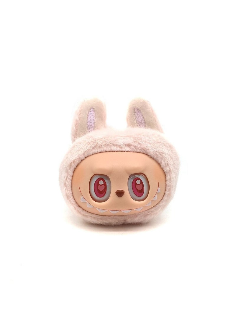 MCM Mini Labubu Plush Keychain – Vinyl Face Small Doll Pendant for Bags, Backpacks & Keys – Cute Collectible Figure Toy Accessory, Pop-Style Cartoon Design for Gifting or Decoration  - Image 1