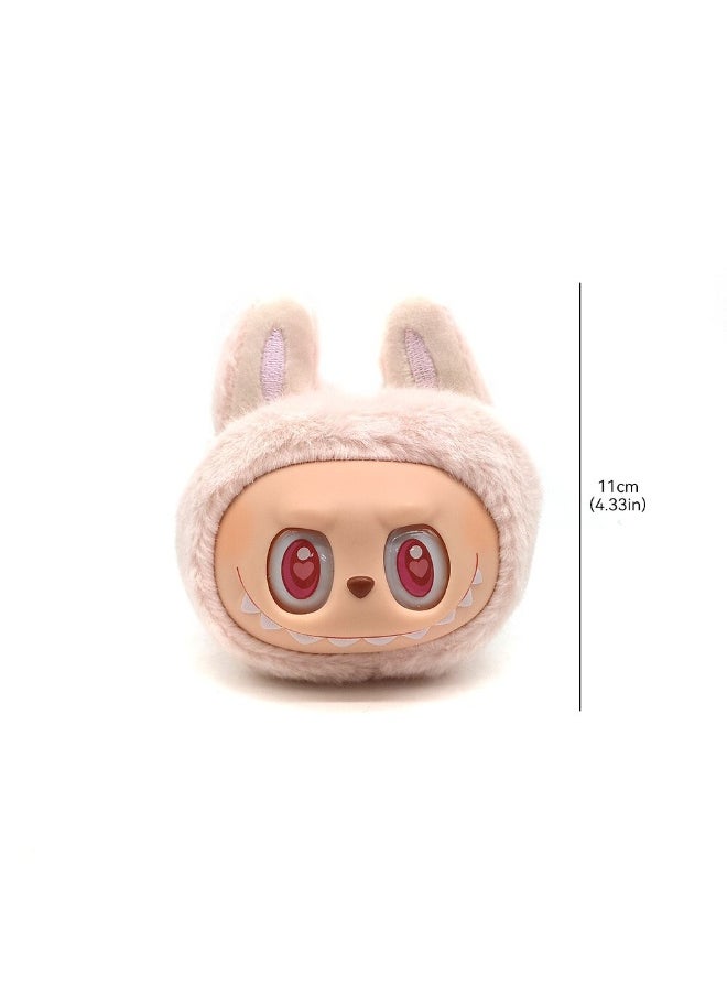 MCM Mini Labubu Plush Keychain – Vinyl Face Small Doll Pendant for Bags, Backpacks & Keys – Cute Collectible Figure Toy Accessory, Pop-Style Cartoon Design for Gifting or Decoration  - Image 2