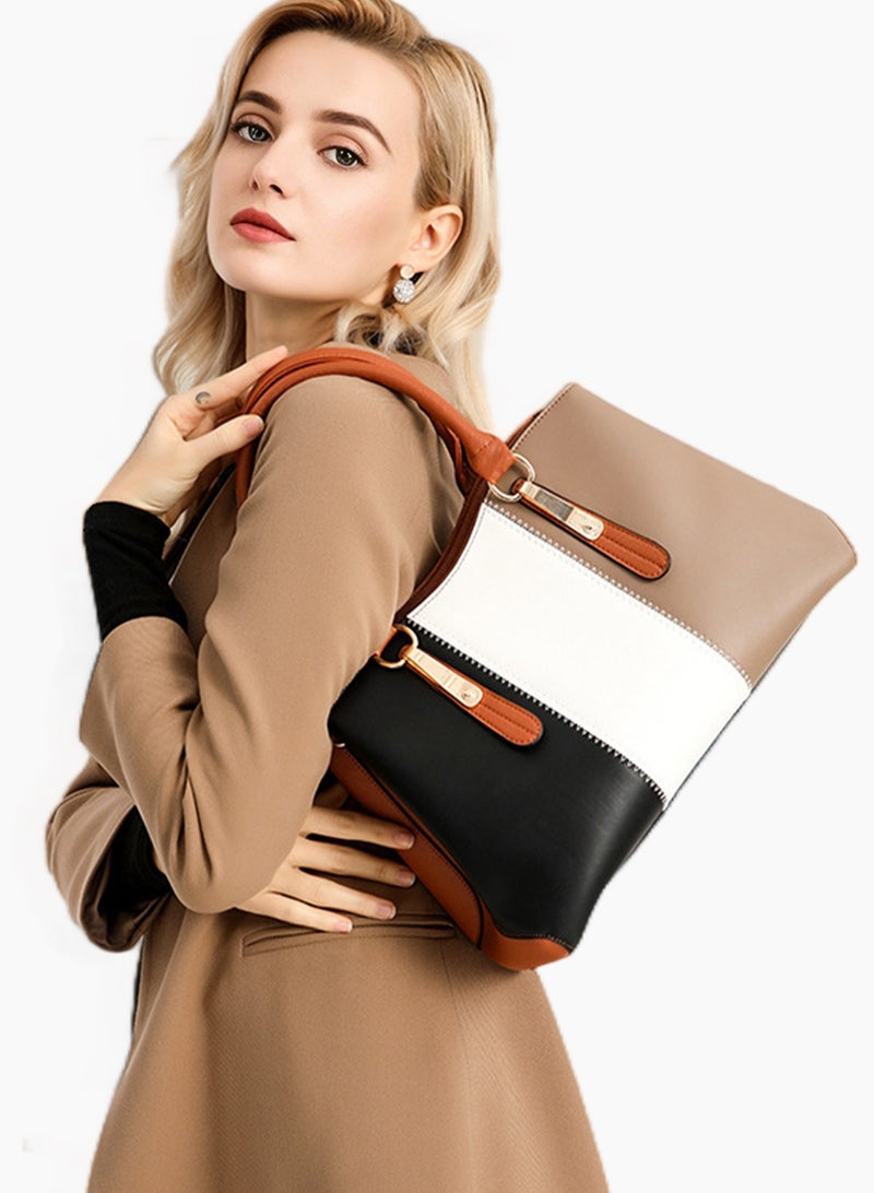 URbazaar 3PCS Women Fashion Handbags Purses Wallet Tote Shoulder Bags Casual Crossbody Bags, Satchel Purse Set 3pcs  - Image 2