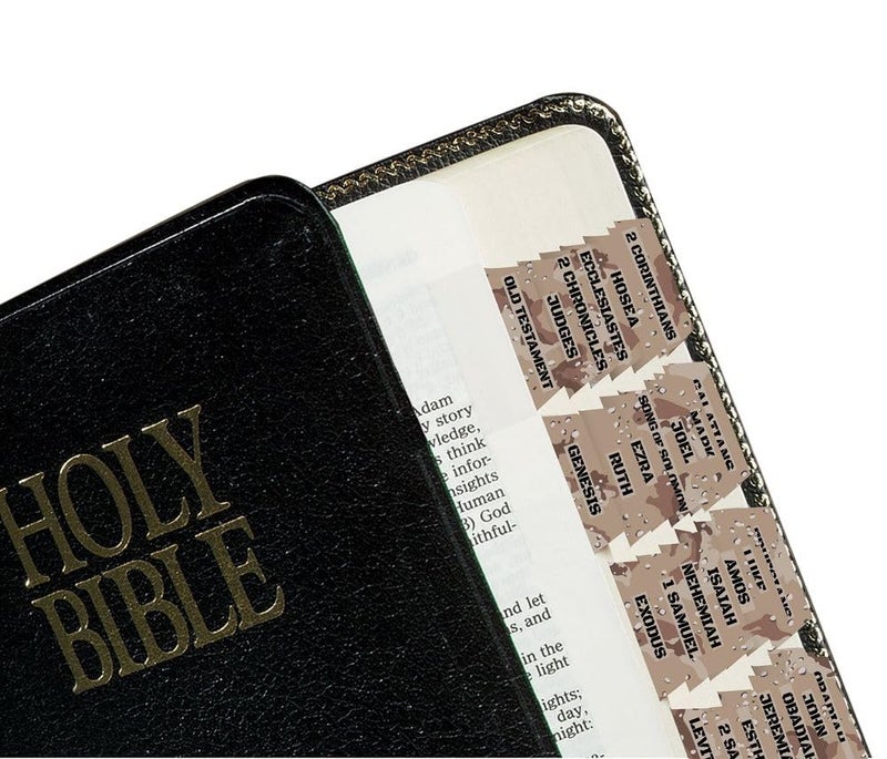 Tabbies Desert Camo Bible Indexing Tabs, Old & New Testaments Plus Catholic Books, 90 Tabs Including 71 Books, 10 Reference, 6 Personal, 3 Write-on (58424) - Image 3