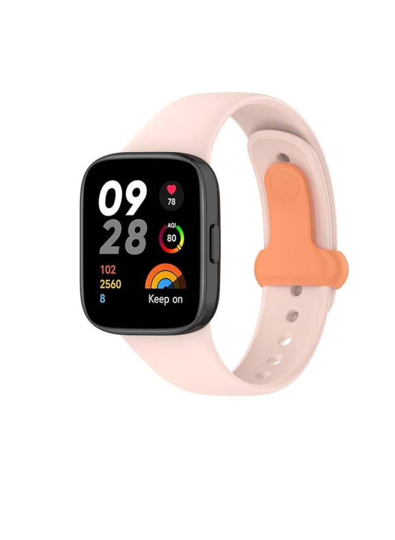 Strap Watch Silicone Compatible With Xiaomi Redmi Watch 3 Lite/Redmi Watch 3 Active, Sport Silicone Watch Band Wrist Strap,Bracelet Wristband Wrist Strap - Image 1