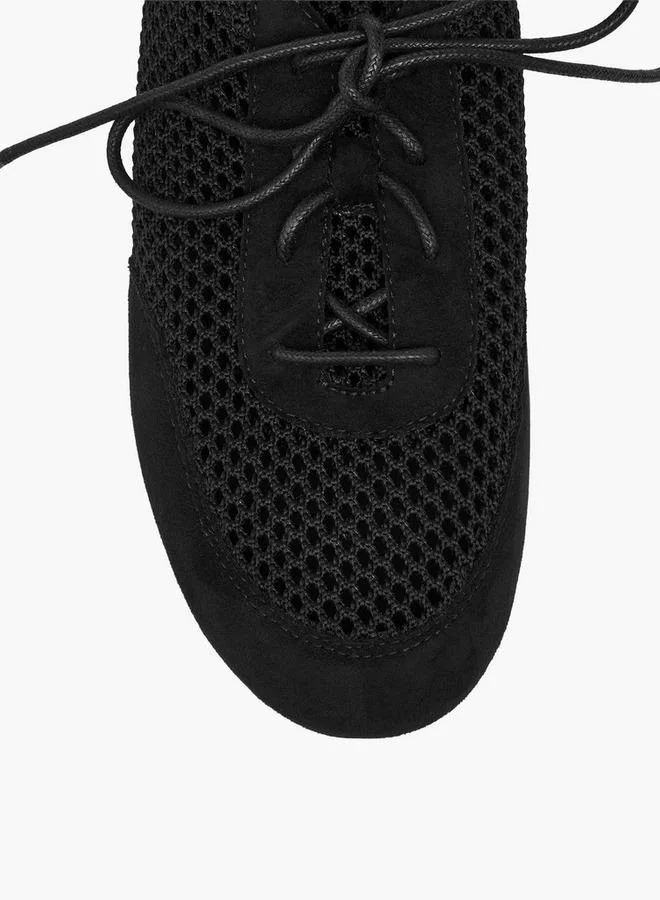 Celeste BLACK Women Lace-Up Sneakers for Women | Best Price UAE