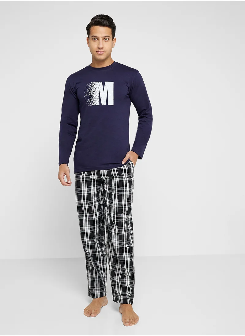 سفنتي فايف Nightwear T-Shirt & Pants Sets