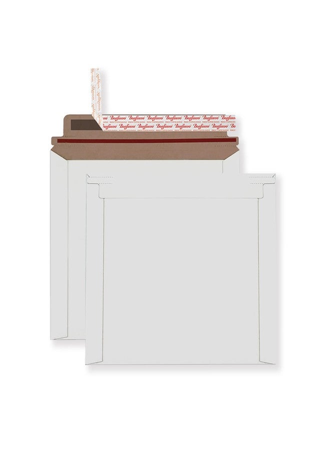 Bonfasvo Rigid Mailers 30 Pack 10 x 13.5 inches White Self Seal Stay Flat Bulk Cardboard Kraft No Bend Mailers Peel and Seal for Document Photos Pictures Papers Files CD - Image 1
