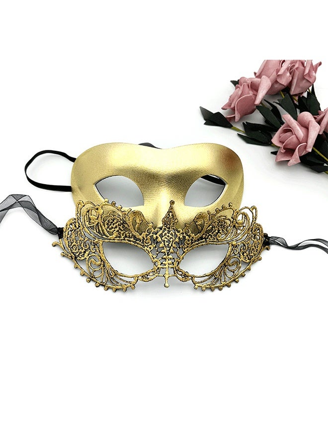 قناع القناع للنساء، قناع العين الدانتيل للأزواج، قناع الكرة الزي البندقية الغامضة للحفلة - Image 1