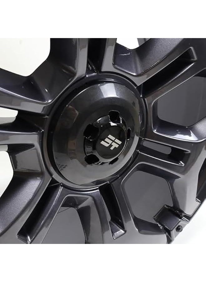Generic For Jetour Traveller T2 Black Wheel Hub Cover Wheel Hub Cover Replacement Parts Covers Tires Parts Auto Car Accessories (Bright Black)  - Image 2