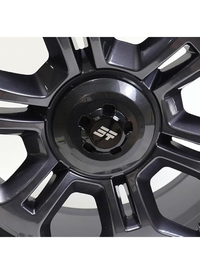 Generic For Jetour Traveller T2 Black Wheel Hub Cover Wheel Hub Cover Replacement Parts Covers Tires Parts Auto Car Accessories (Bright Black)  - Image 5