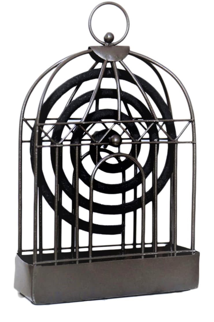 ImegaZ Metal Mosquito Coil Holder l Bird cage Mosquito Coil Holder l Incense Burner l Incense Holder Tray Pack of 1