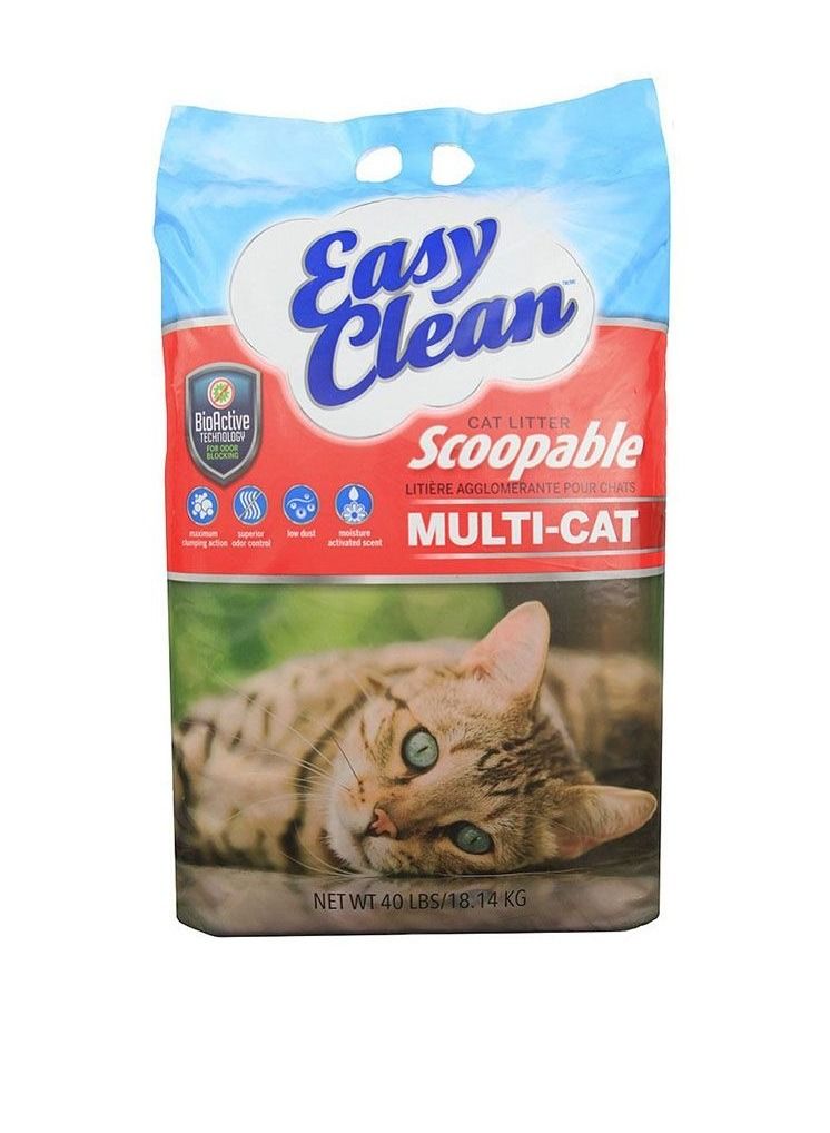 Easy Clean Multi Cat Scoopable Cats Litter 18.14kg