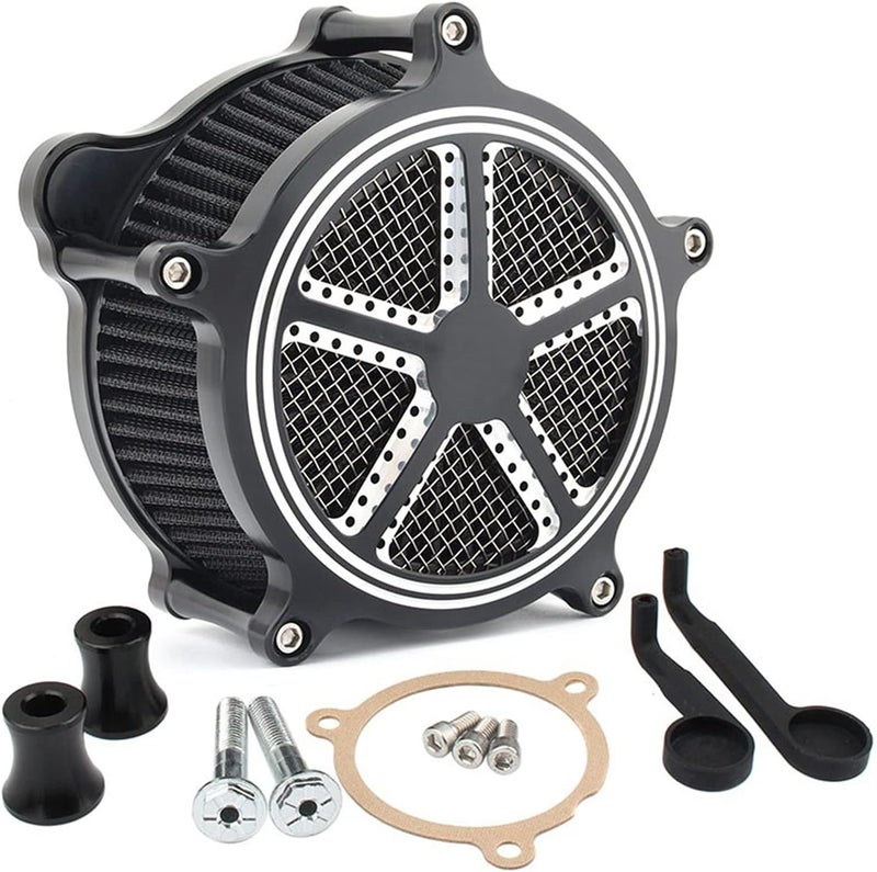 QASULER CNC Aluminum Air Filter for Harley Motorcycles - Image 1