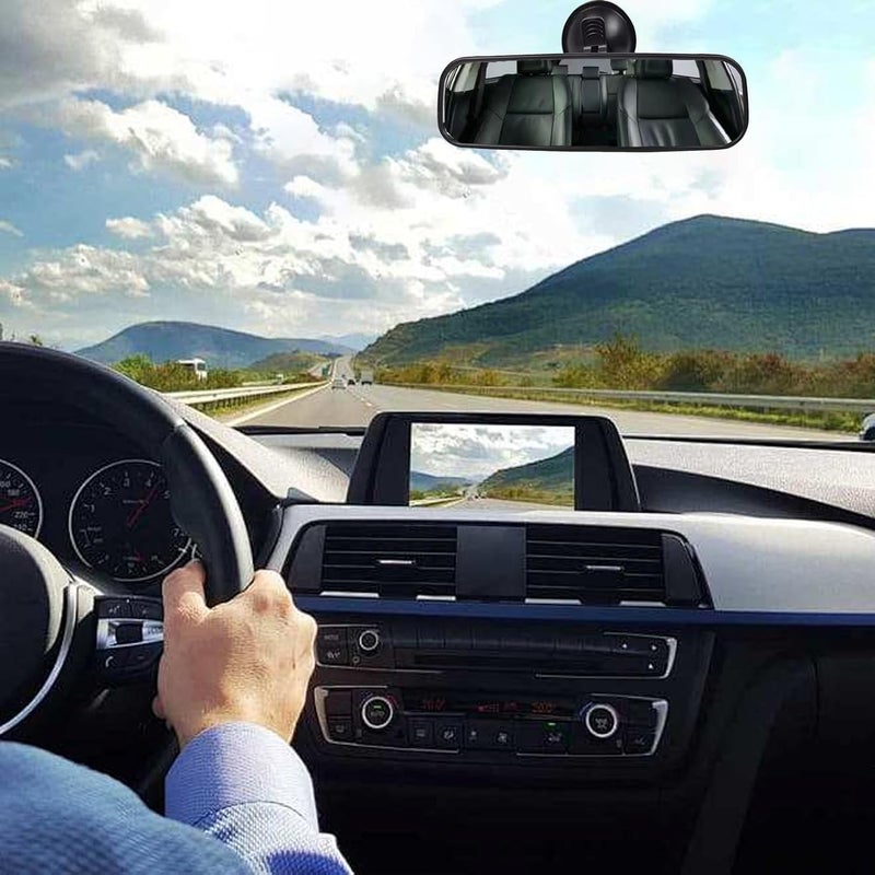 Azonee Car Mirror for Driving Test & Blindspots, Rear View Interior Mirror for Examiner & Instructor, Extra HD Anti-glare Rearview Mirror with Adjustable Suction Cup, Universal Fit fors Cars - Image 2