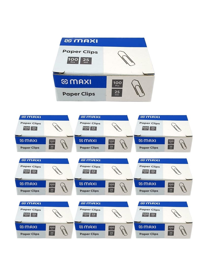 Maxi 1000-Piece Paper Clips 25mm Size  - Image 1