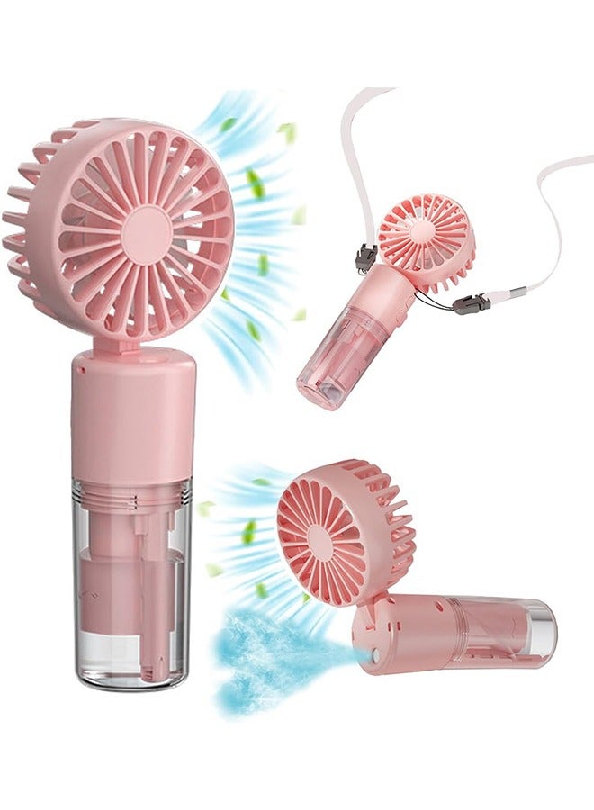 general Portable Handheld Misting Fan，Rechargeable Battery Operated Spray Water Mist Fan Foldable，4 Speeds，Small Personal Cooling Fans for Outdoor,Travel, Makeup, Home, Office, Camping - Image 1