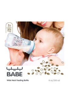 Baby wide neck feeding bottle 8 oz / 250 ml  / BPA free - pzsku/Z9890E57E0149AEA711FFZ/45/_/1682953405/ef529aac-e5f5-4e74-afaa-4ec8fe5eb285