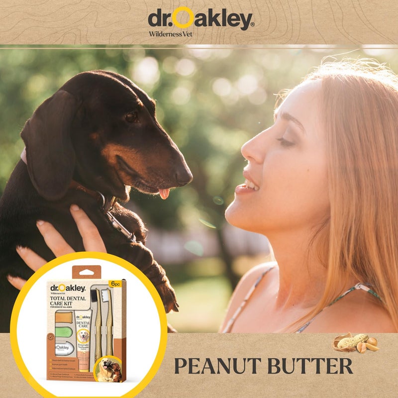 Dr. Oakley Vet-Grade Dog Toothpaste and Toothbrush Peanut Butter Flavor Enzymatic All Natural Total Dental Care Kit for Small Medium or Large Breeds and Cats - Image 5
